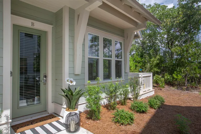 a house with a garden space