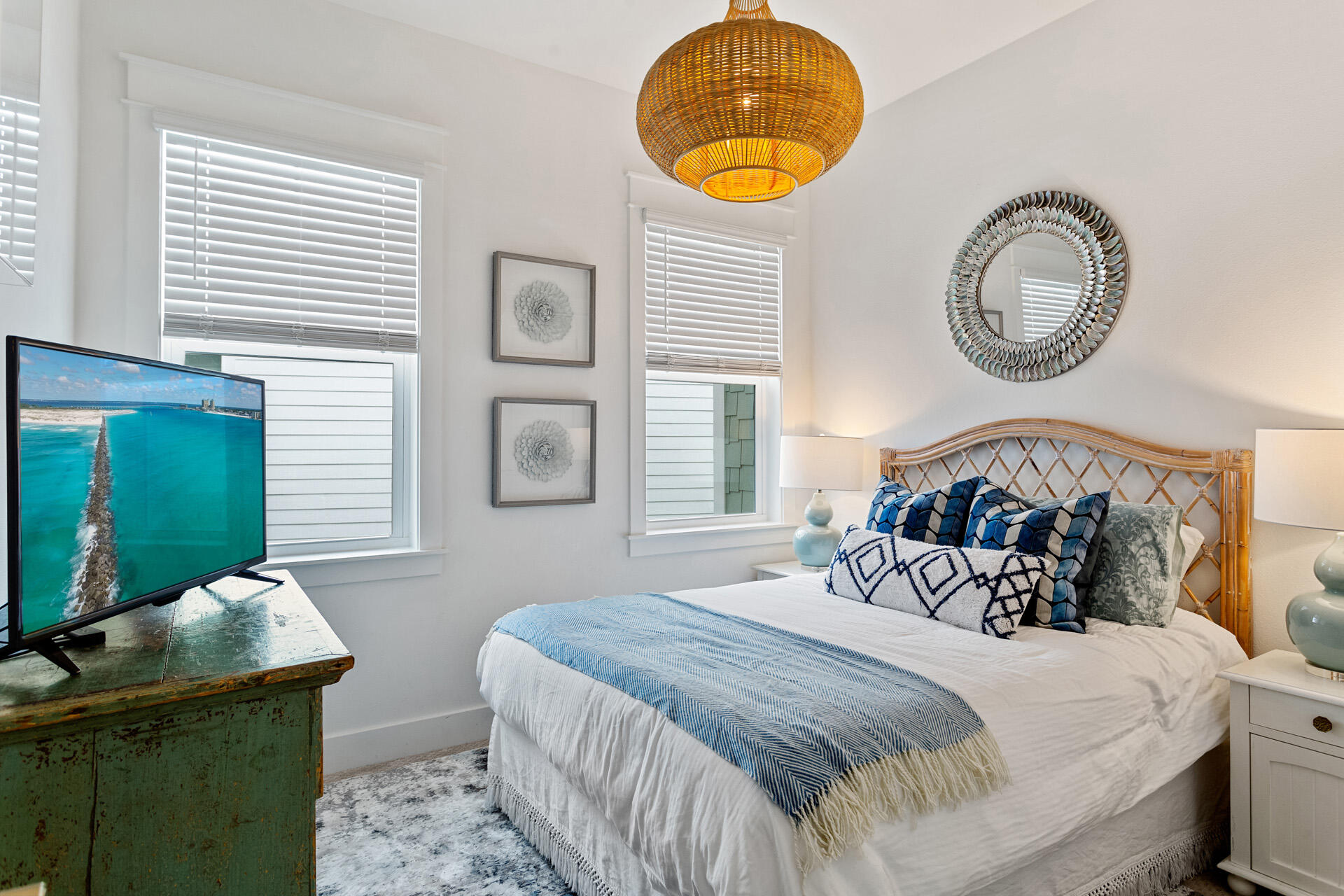 125 West W Pine, Unit B Inlet Beach, FL 32461 - Photo 8 of 14 a bedroom with a bed and a window