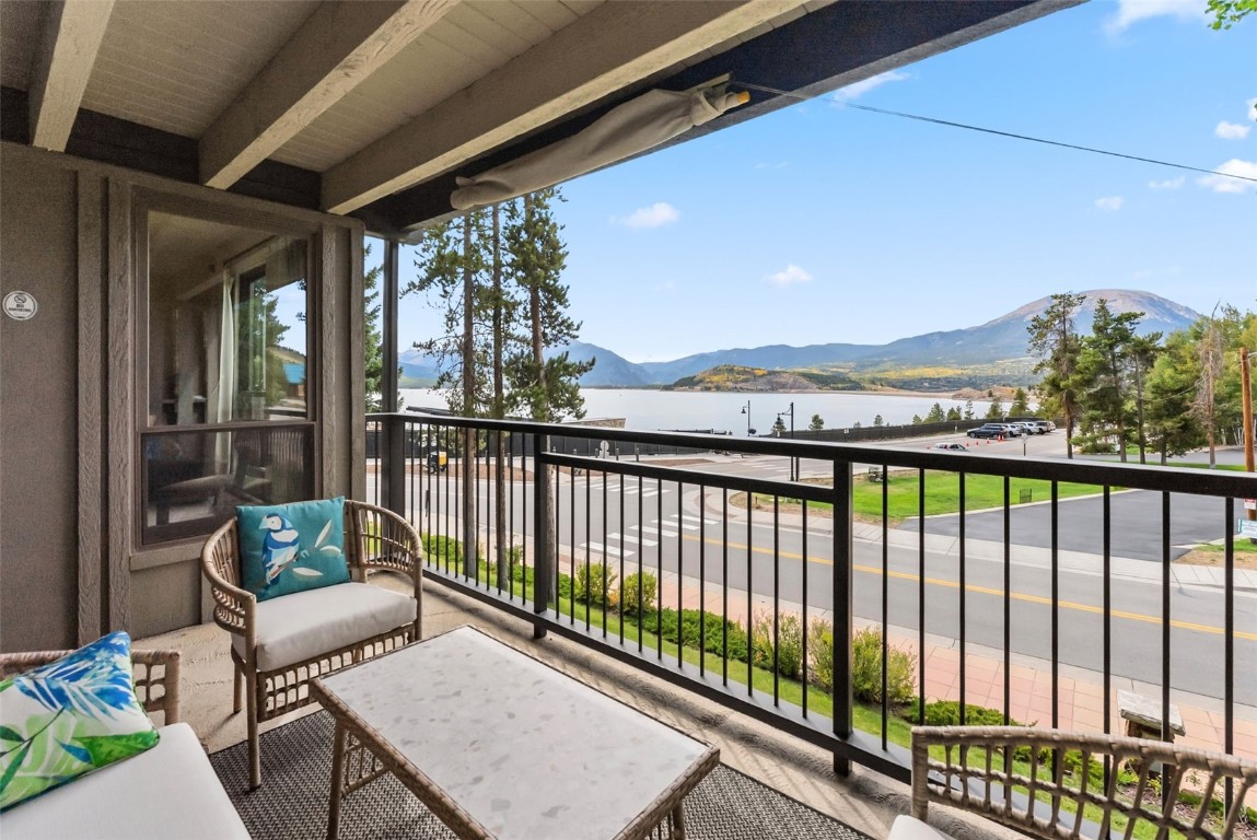 112 La Bonte Street, Unit 202 Dillon, CO 80435 - Photo 1 of 32 a view of a balcony with furniture