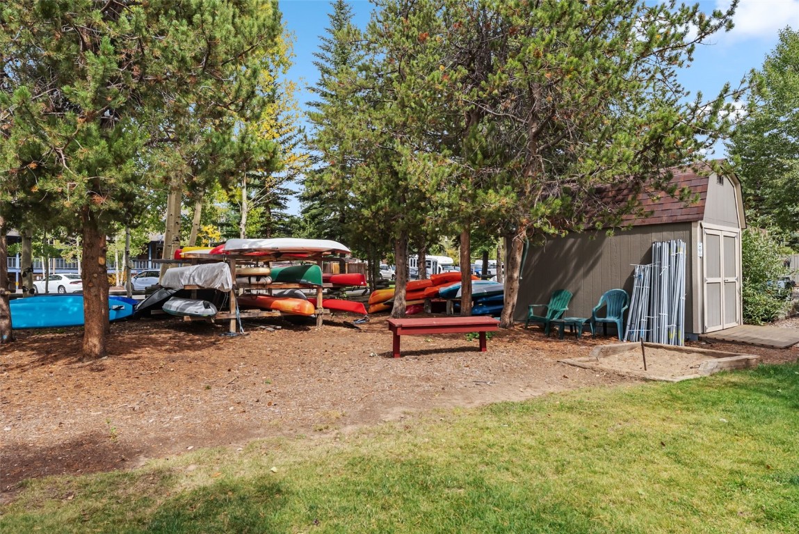112 La Bonte Street, Unit 202 Dillon, CO 80435 - Photo 27 of 32 a view of outdoor space with seating area