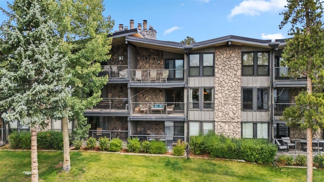 112 La Bonte Street, Unit 202 Dillon, CO 80435 - Photo 28 of 32 a view of house with a yard and potted plants