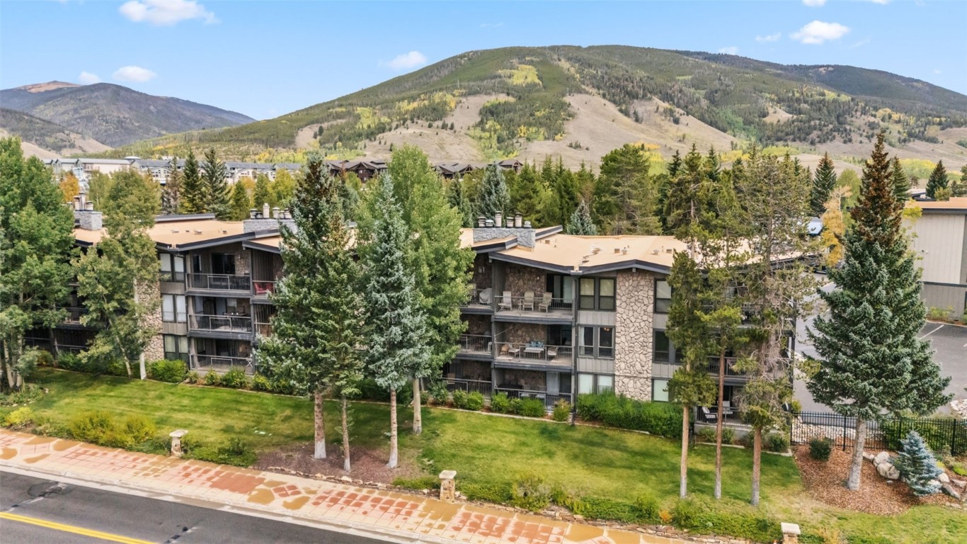 112 La Bonte Street, Unit 202 Dillon, CO 80435 - Photo 29 of 32 a view of a house with a yard in front of it
