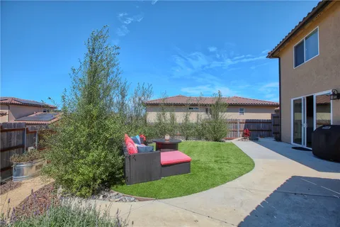 a house view with a seating space