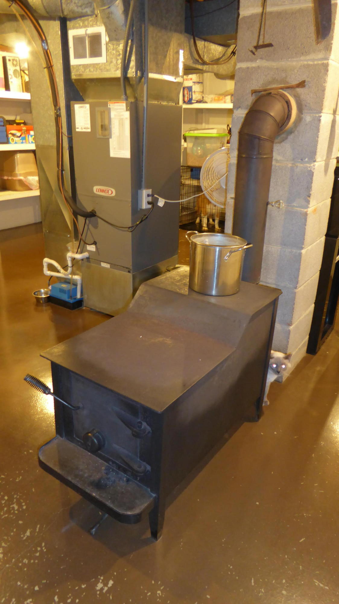 713 Red Valley Road Boones Mill, VA 24065 - Photo 14 of 36 14 Lower Level Wood Stove
