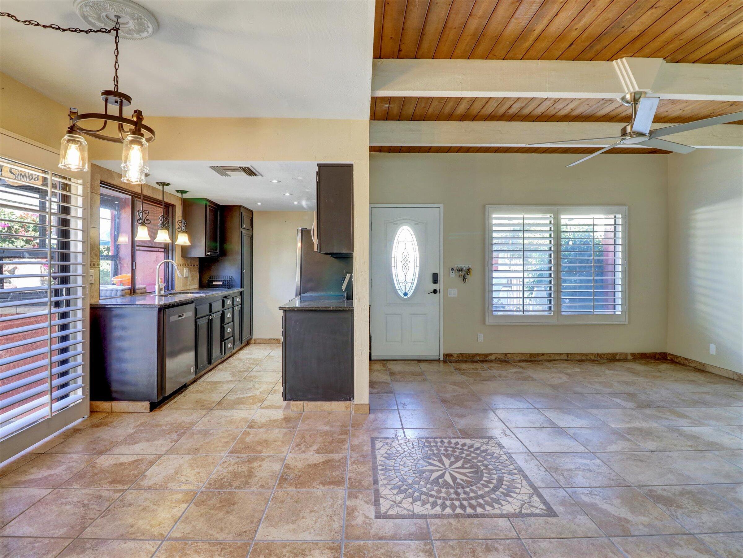 525 South Thornhill Road Palm Springs, CA 92264 - Photo 34 of 61 a view of a kitchen with a sink and windows