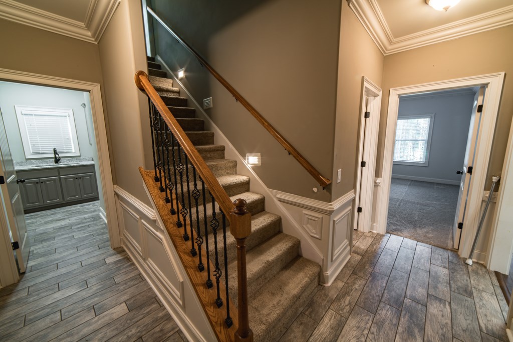 196 Ross Road Waverly Hall, GA 31831 - Photo 34 of 47 Stairs to additional 2 bedrooms, full bath