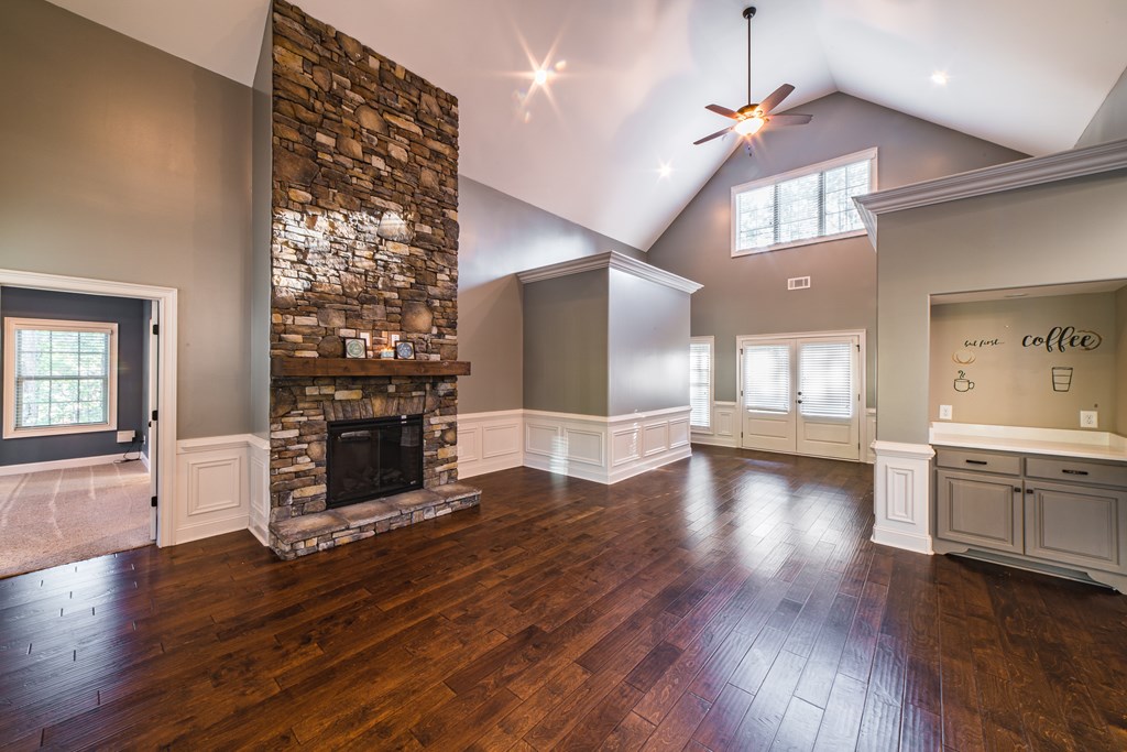 196 Ross Road Waverly Hall, GA 31831 - Photo 5 of 47 Floor to ceiling stone fireplace