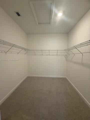 a view of a room with empty racks