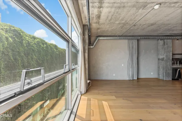 a view of balcony with couch