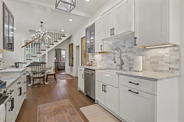 a fireplace with a vase on top of it