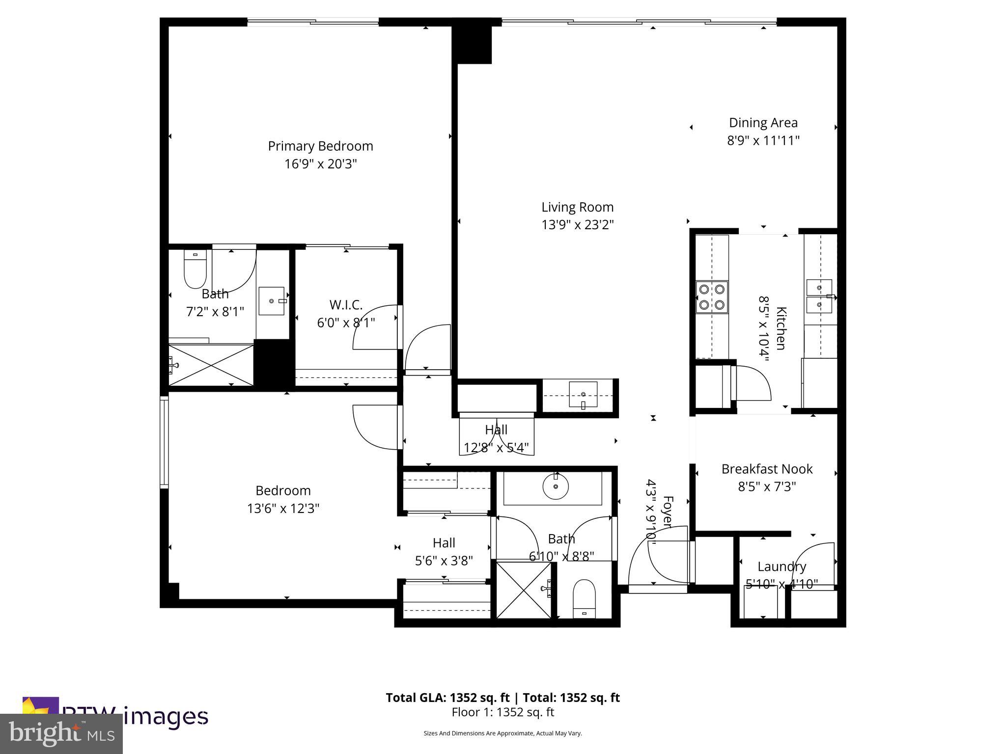 6101 Edsall Road, Unit 312 Alexandria, VA 22304 - Photo 57 of 57 AKW 312 FLOOR PLAN