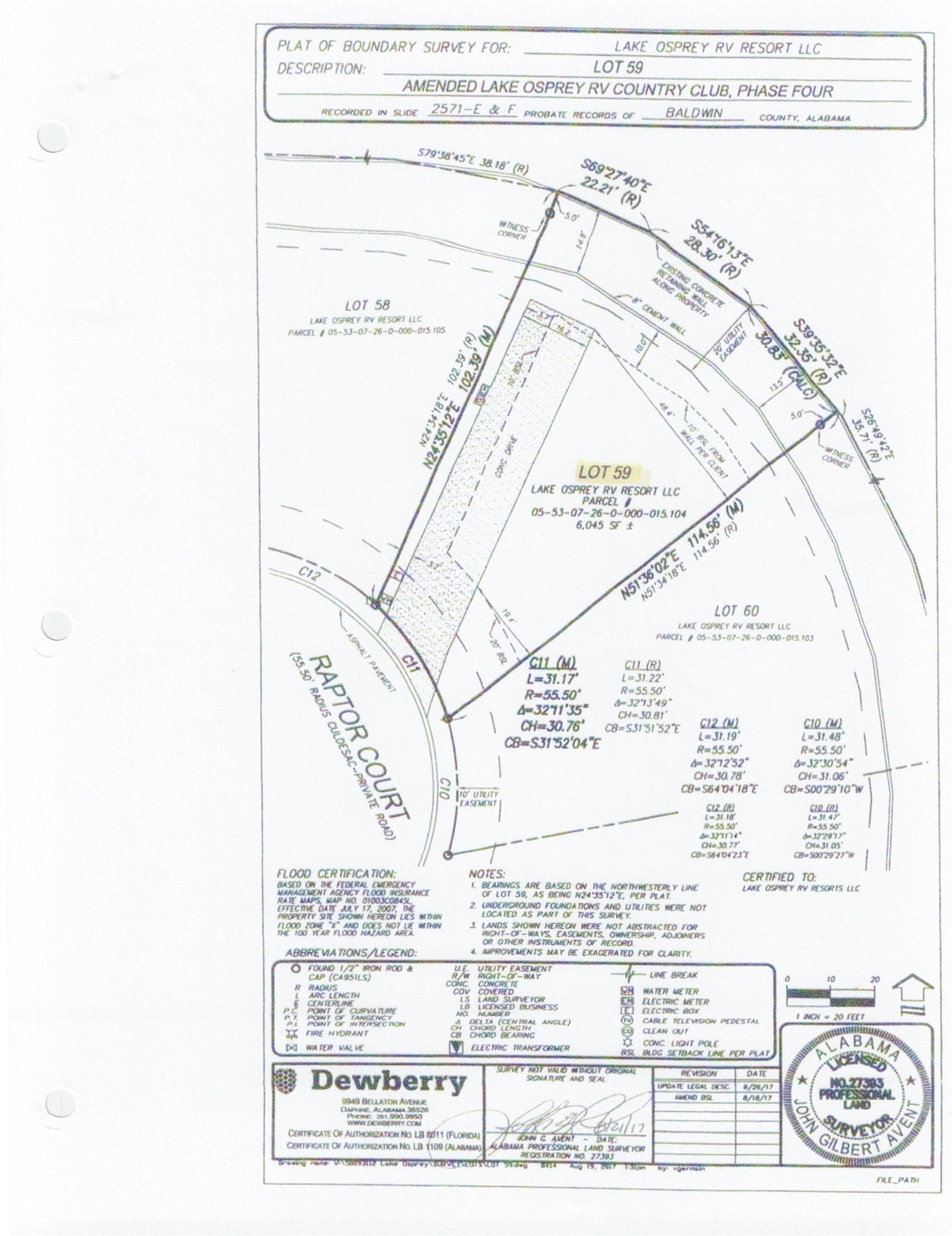 12058 Raptor Court Elberta, AL 36530 - Photo 14 of 24 Survey Lot 59
