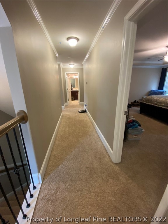 144 Moultrie Lane Aberdeen, NC 28315 - Photo 23 of 49 a view of a hallway with staircase