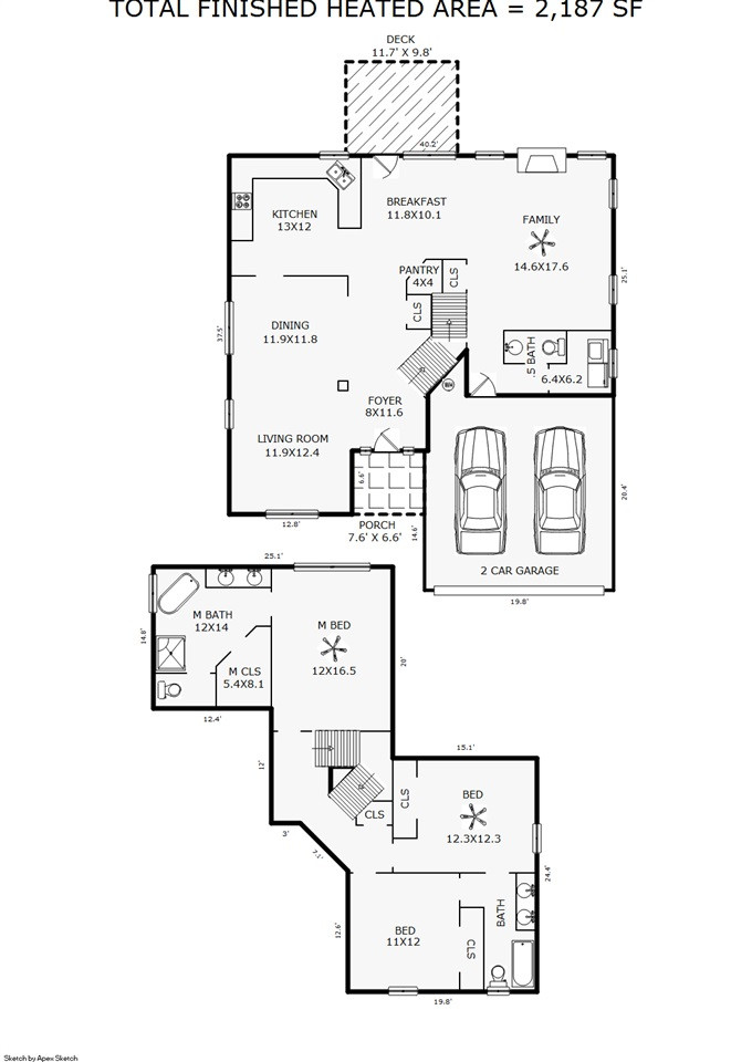 7 Bay Ridge Court Durham, NC 27707 - Photo 25 of 25 Floor Plan