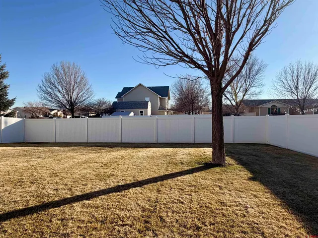a backyard of a house