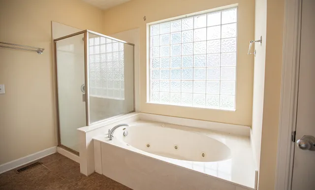 an empty room with an entryway