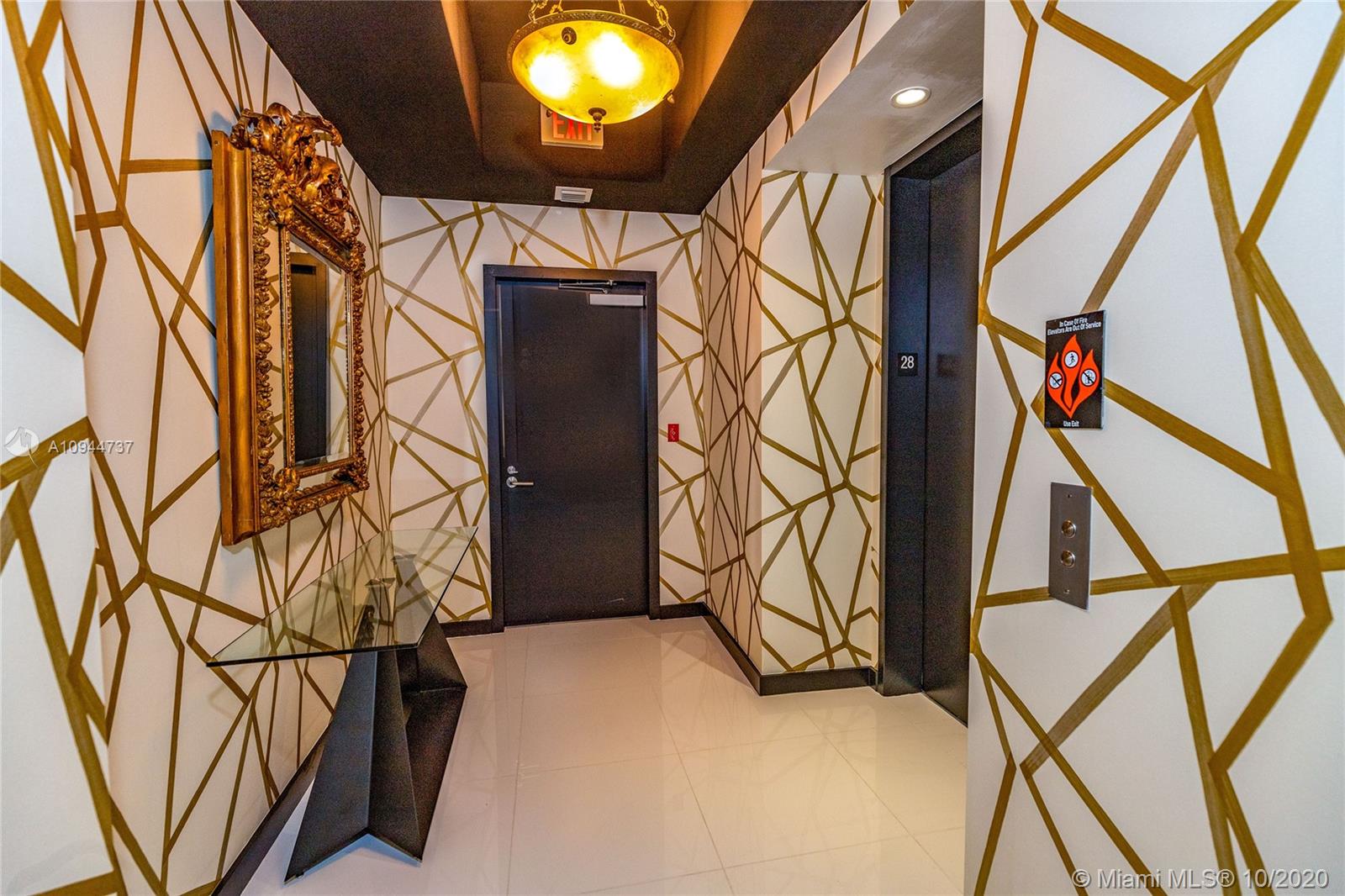 Step into your spacious enclosed foyer from your private elevator.