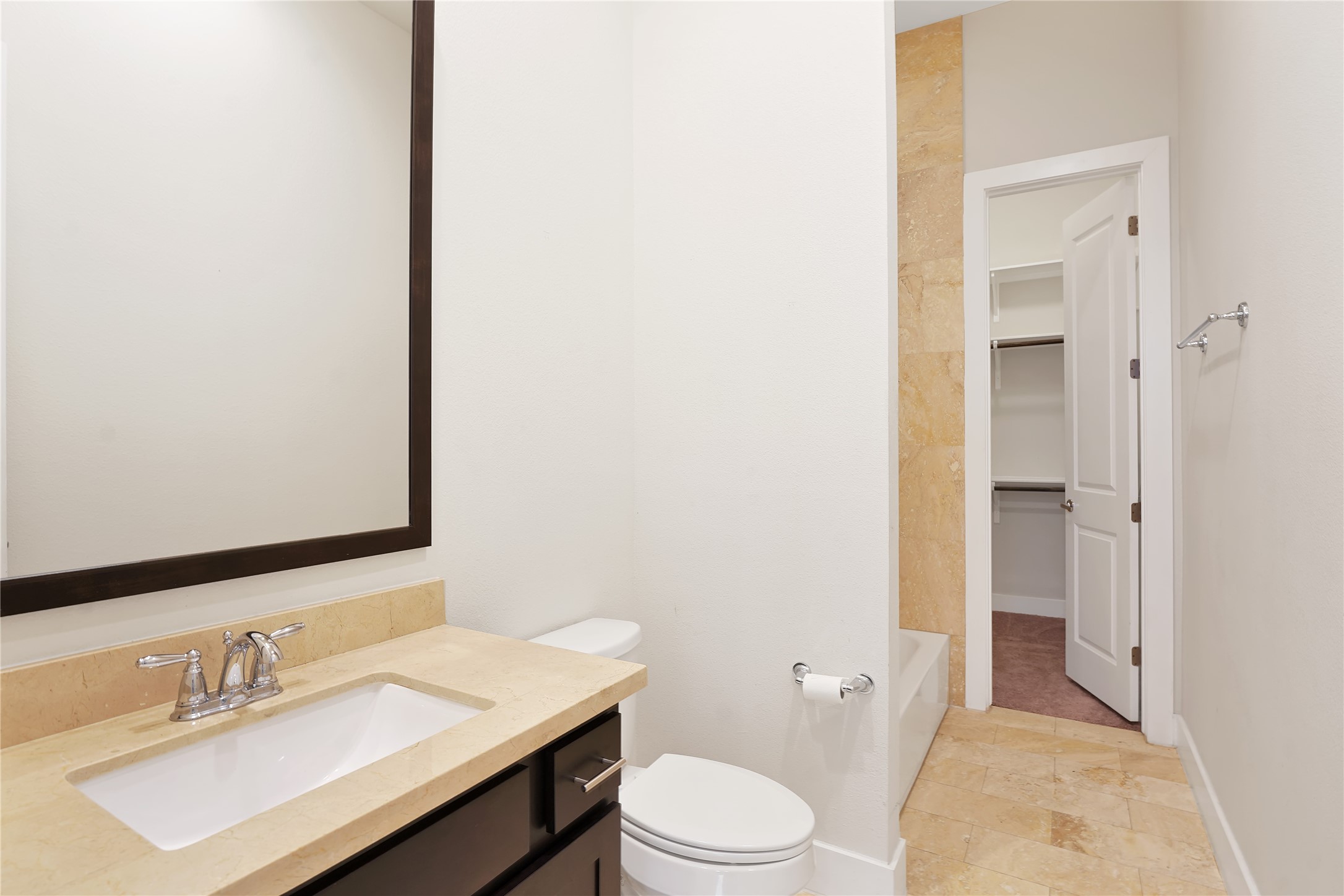 1810 Thompson Street Houston, TX 77007 - Photo 18 of 20 a bathroom with a sink a toilet and shower