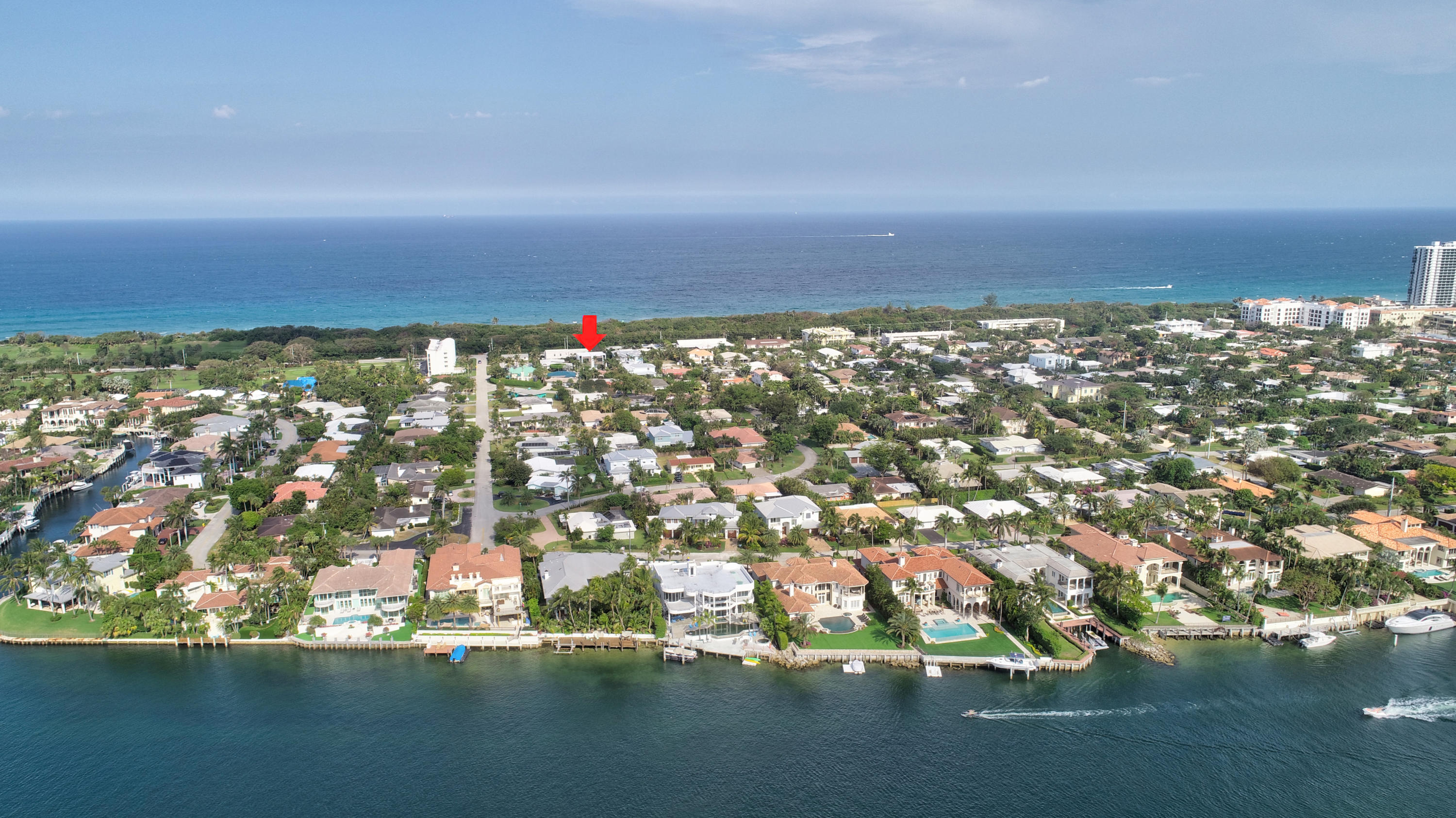530 Northeast Wavecrest Way, Unit SOUTH Boca Raton, FL 33432 - Photo 24 of 26 141_Aerial View (41)