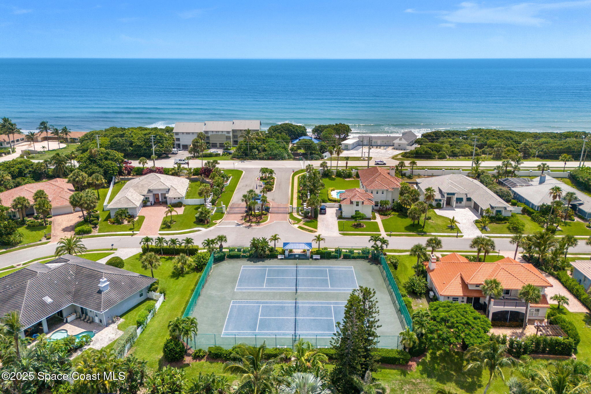 227 Loggerhead Drive Melbourne Beach, FL 32951 - Photo 38 of 52 an aerial view of residential houses with outdoor space