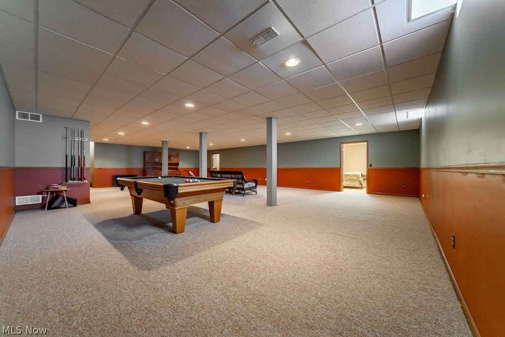 41341 Ravines Edge Way Lagrange, OH 44050 - Photo 41 of 50 Huge finished basement-Rec Room (41'x27'). A finished bonus room is to the right. The basement is wired for theater surround sound. The Seller is requesting to leave the Pool Table