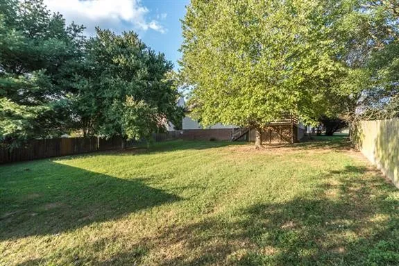 a view of yard with green space