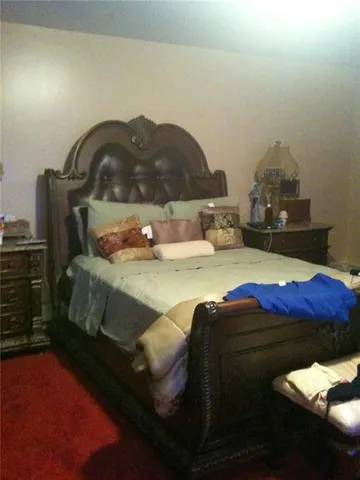 a close up of a door