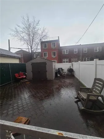 a view of a car in a garage
