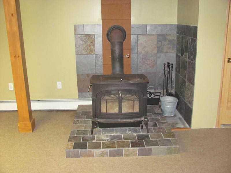 163 Franklin Road Jay, ME 04239 - Photo 18 of 31 Den/Family/Great Room. Woodstove on...