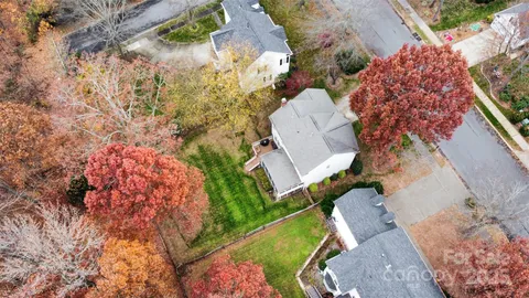 a view of backyard with green space