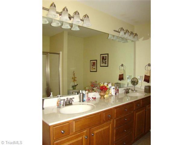 3723 Earnhardt Road Asheboro, NC 27205 - Photo 9 of 16 Master Bath/Spa. Double vanity & ceramic tile flooring