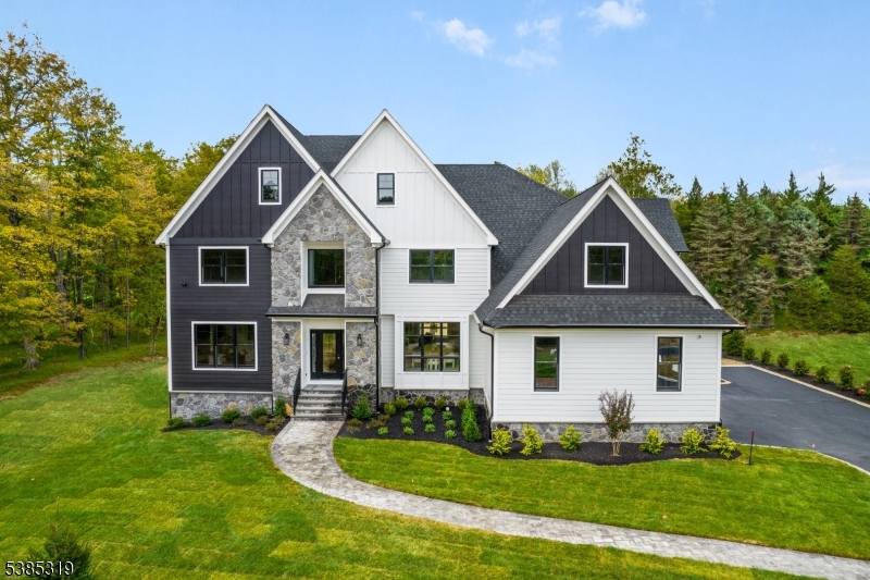 front view of a house and a yard