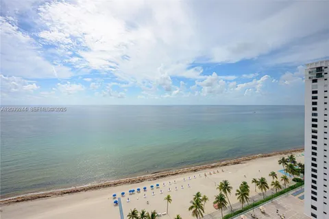a view of an ocean from a balcony