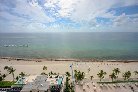 a view of beach and ocean