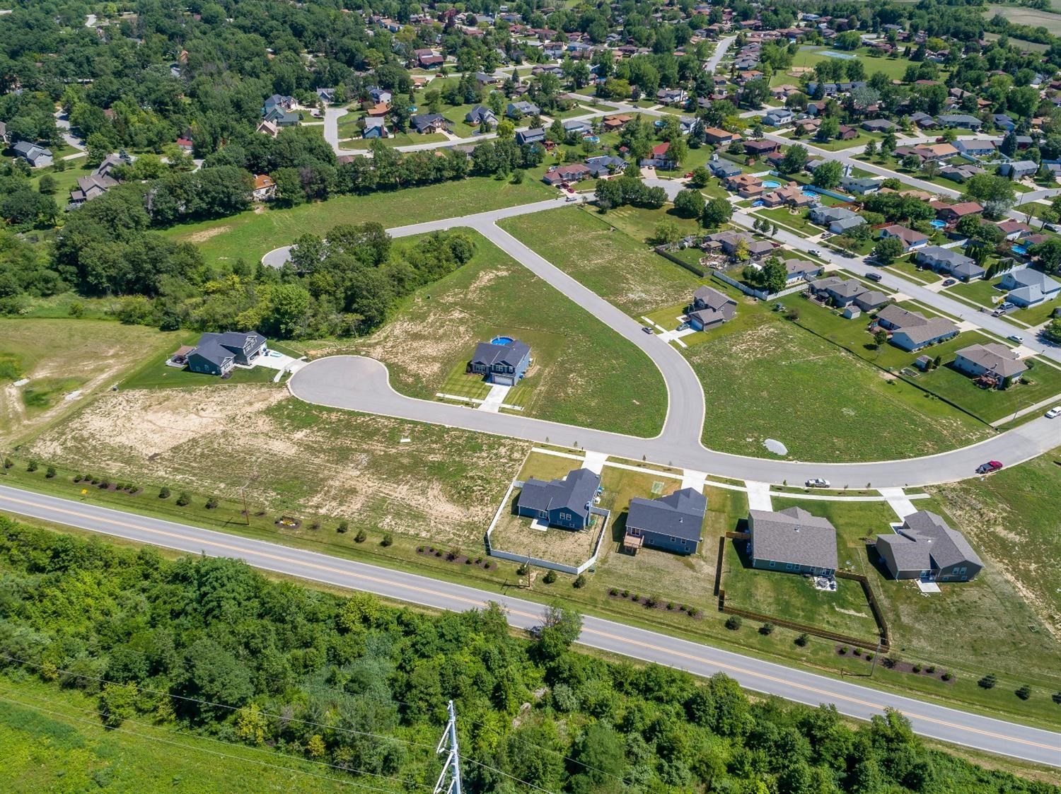 5780 Burr Rdg Circle Crown Point, IN 46307 - Photo 11 of 17 an aerial view of a residential houses with outdoor space and a lake view