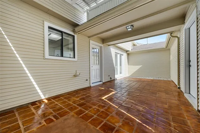a view of a backyard of a house