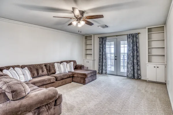 a living room with a couch