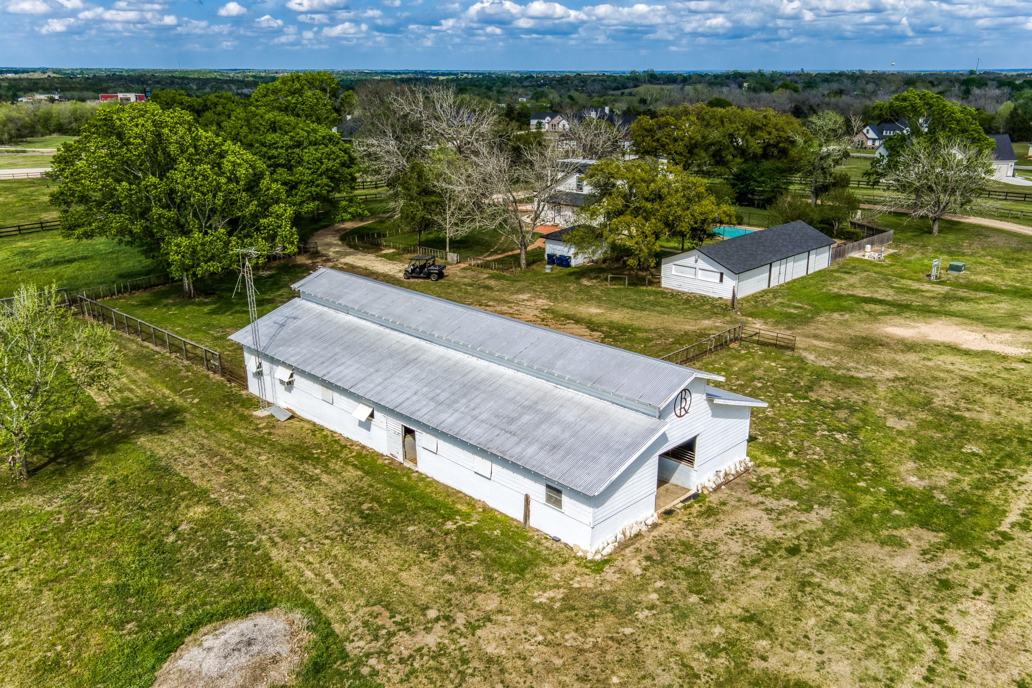 1289 Bluebonnet Ridge Drive Chappell Hill, TX 77426 - Photo 41 of 44 a view of a yard with table and chairs