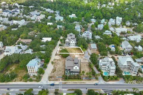 an aerial view of multiple house