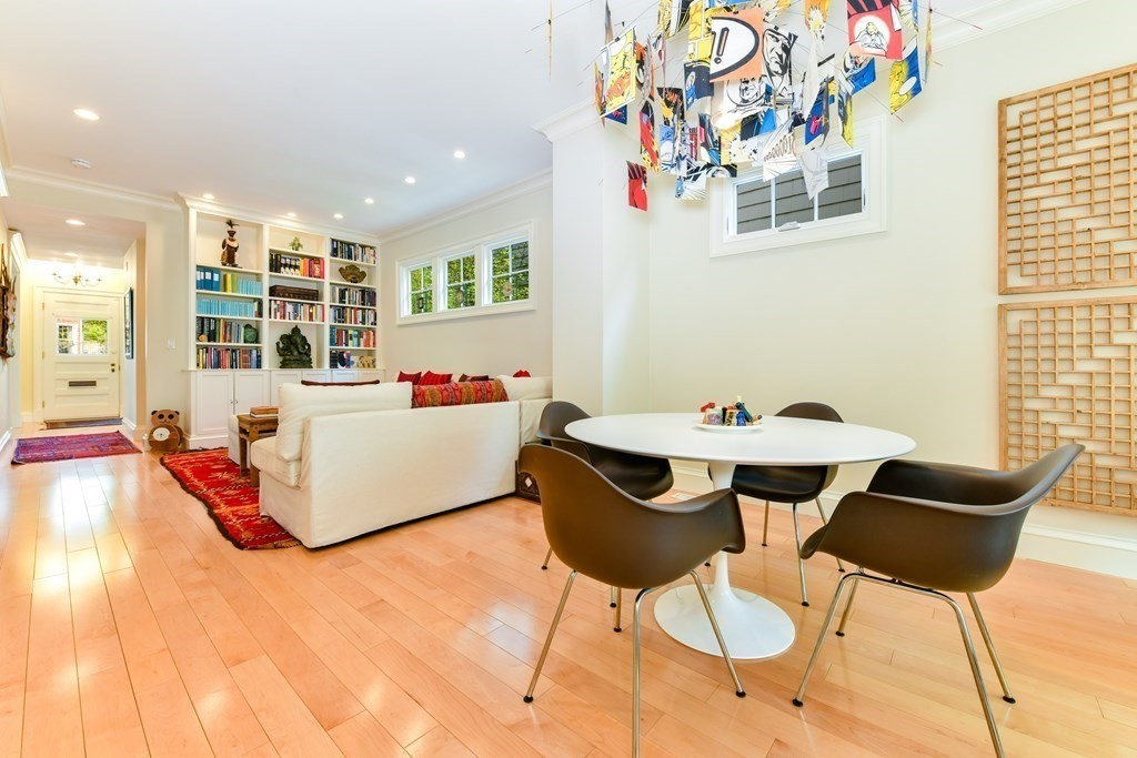 265 Upland Road Cambridge, MA 02140 - Photo 12 of 39 a living room with furniture and kitchen view