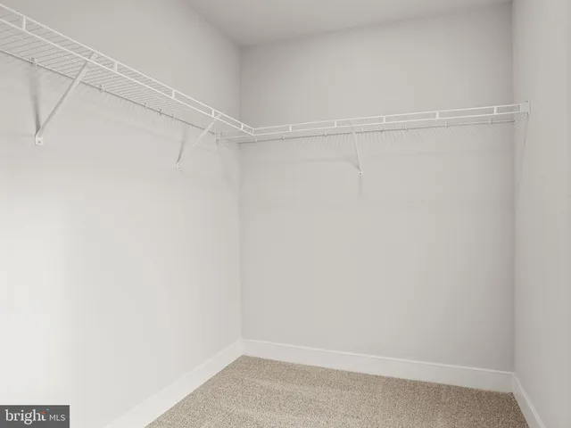 a empty walk in closet