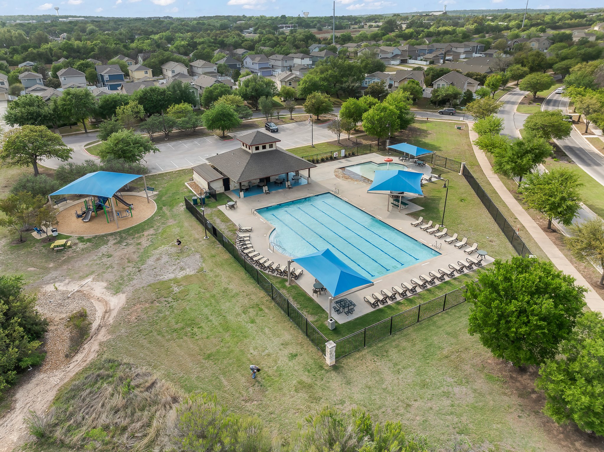 1413 Davis Mountain Loop Cedar Park, TX 78613 - Photo 31 of 31 Aerial view of pool area