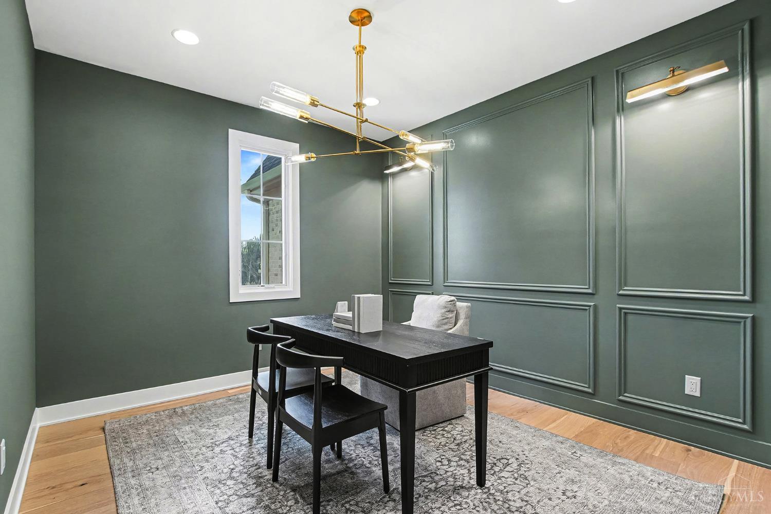 6956 Shadow Ridge Road Cincinnati, OH 45230 - Photo 15 of 37 Study with Millwork and Designer Lighting