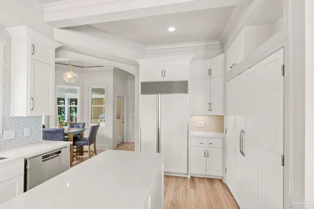 a view of a balcony with lake view