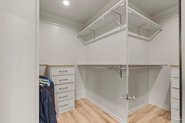 a view of a deck with a big yard