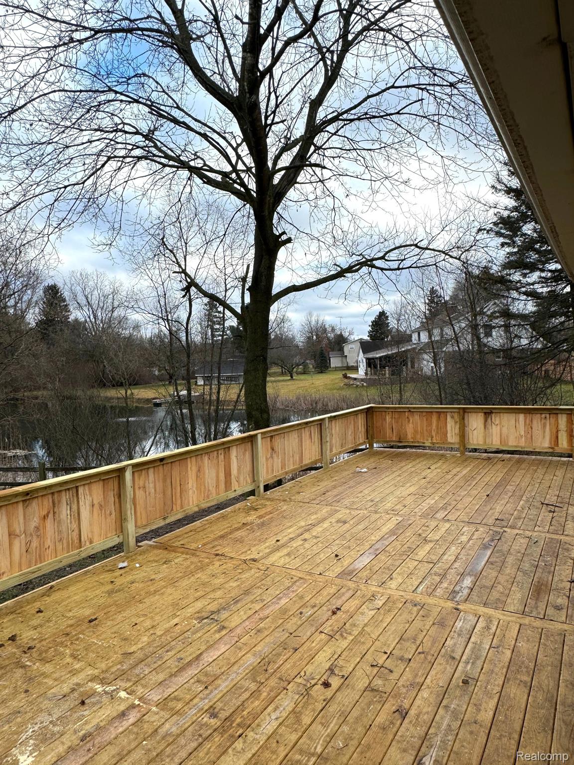9108 North Webster Road Clio, MI 48420 - Photo 50 of 51 Completed deck photo from Kitchen walk out view