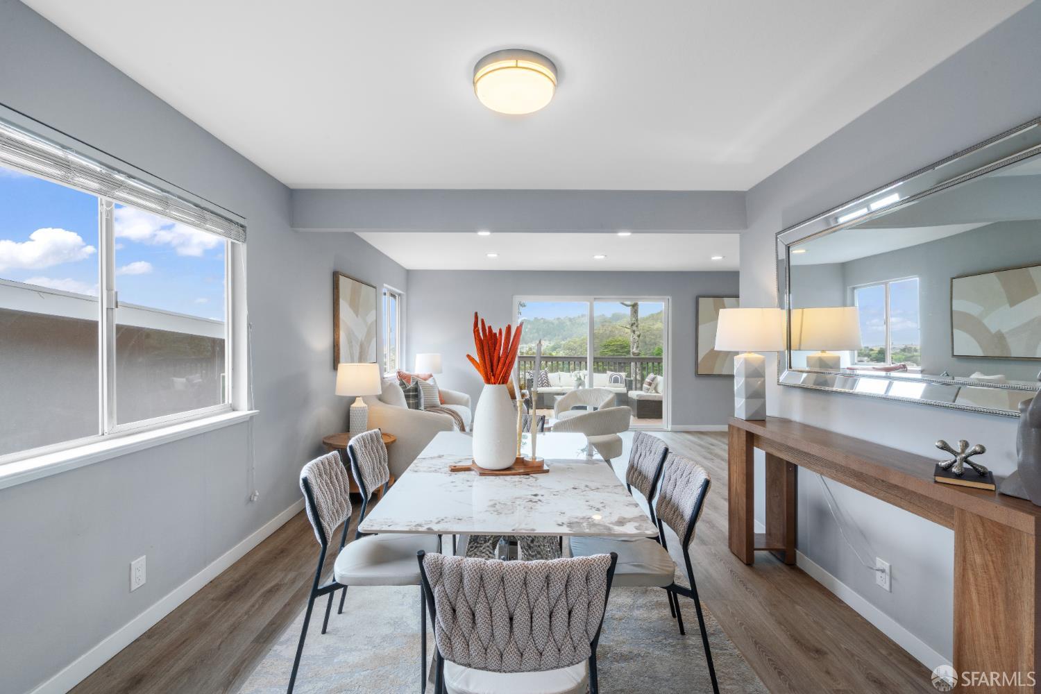 1669 Higgins Way Pacifica, CA 94044 - Photo 14 of 91 a view of a dining room with furniture window and outside view