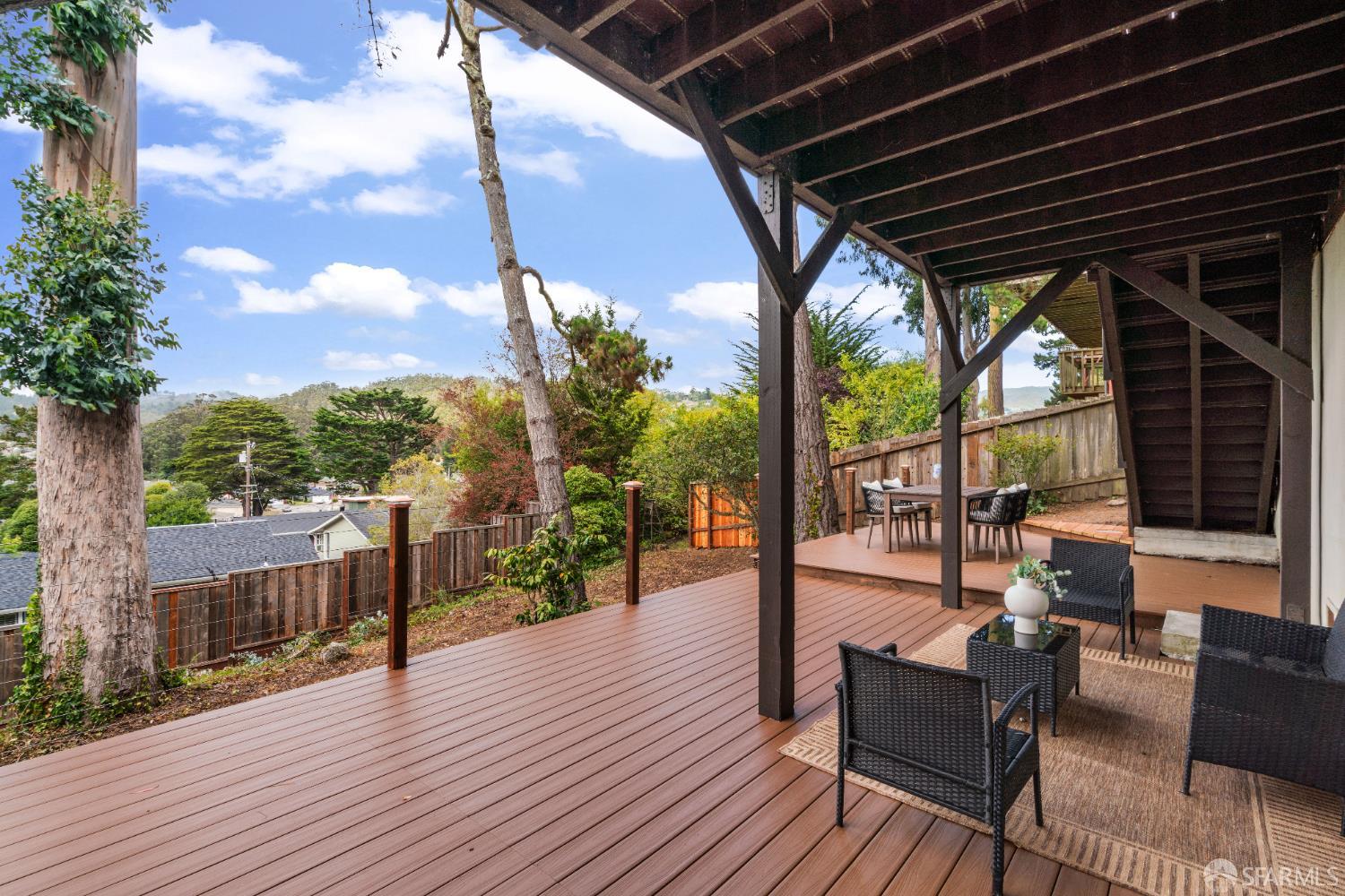 1669 Higgins Way Pacifica, CA 94044 - Photo 49 of 91 a view of living room with furniture and wooden floor