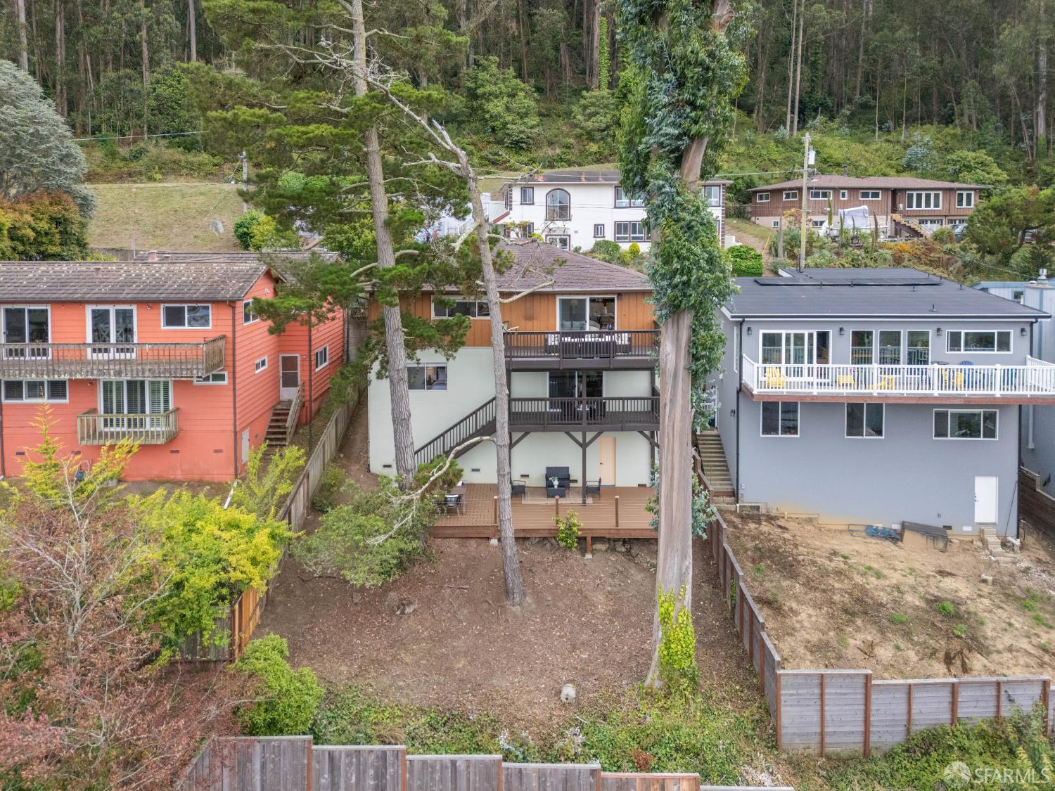 1669 Higgins Way Pacifica, CA 94044 - Photo 59 of 91 an aerial view of a house with a yard