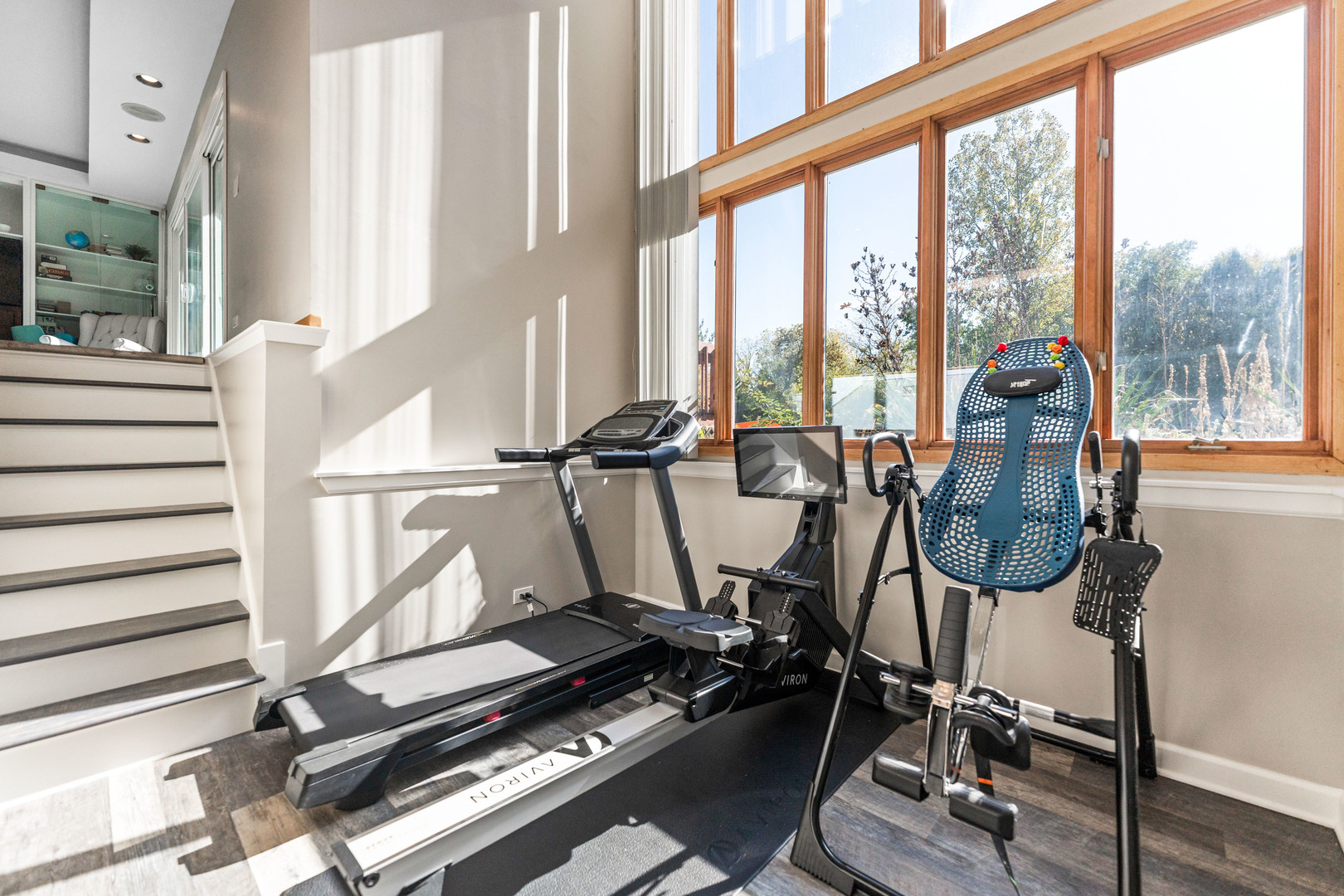 336 Roberts Road Inverness, IL 60010 - Photo 26 of 80 a room with gym equipment and windows